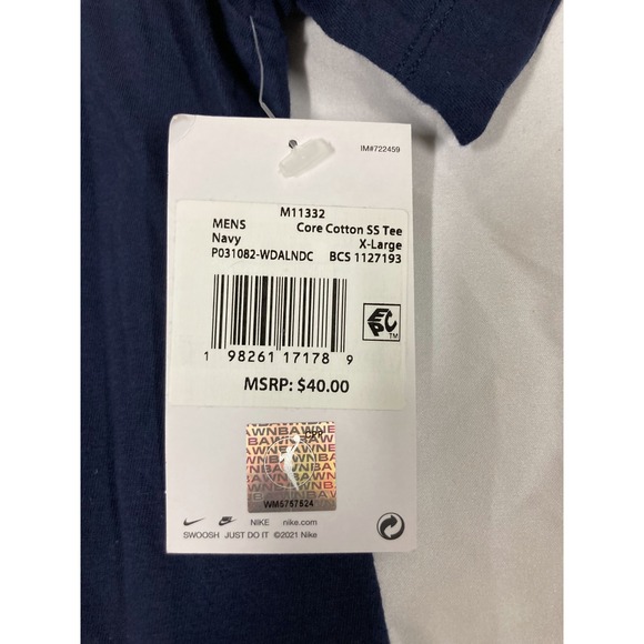 Dallas Wings #21 DiJonai Carrington Nike Explorer Edition T-Shirt Navy Blue - XL - Picture 3 of 10